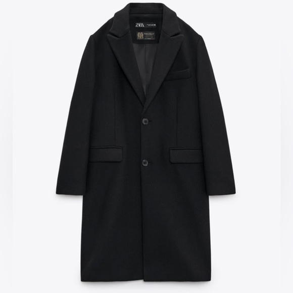 Zara Wool Menswear Style Coat Limited Edition Size XS - Picture 3 of 10